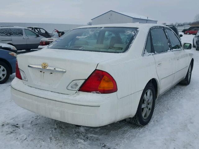 4T1BF28B01U152102 - 2001 TOYOTA AVALON XL WHITE photo 4