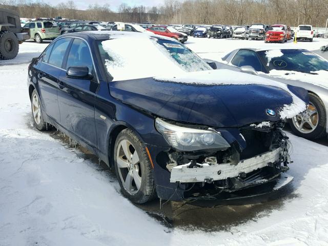 WBANV13548CZ56190 - 2008 BMW 528 XI BLUE photo 1
