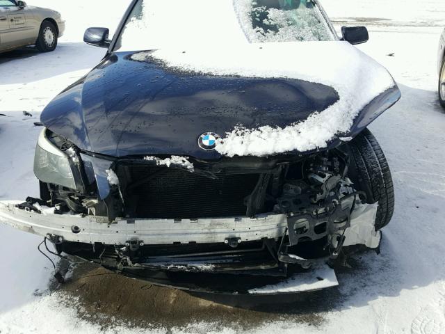 WBANV13548CZ56190 - 2008 BMW 528 XI BLUE photo 7