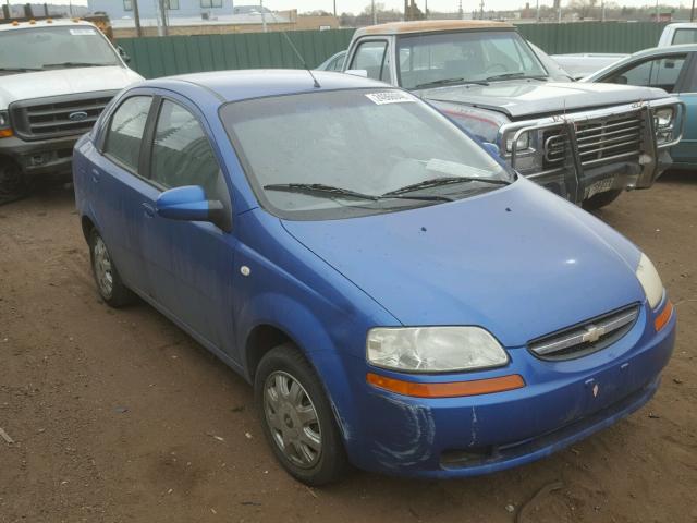 KL1TD52655B394291 - 2005 CHEVROLET AVEO BASE BLUE photo 1