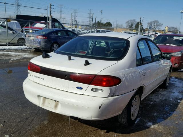 1FALP13P0VW323451 - 1997 FORD ESCORT LX WHITE photo 4