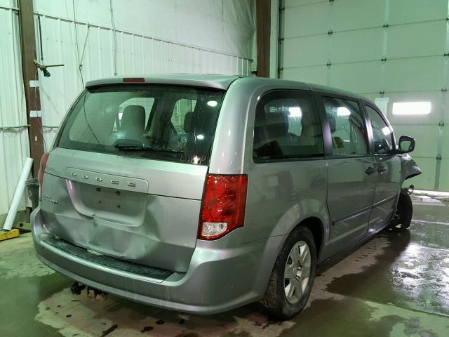 2C4RDGBG3DR587448 - 2013 DODGE GRAND CARA GRAY photo 4