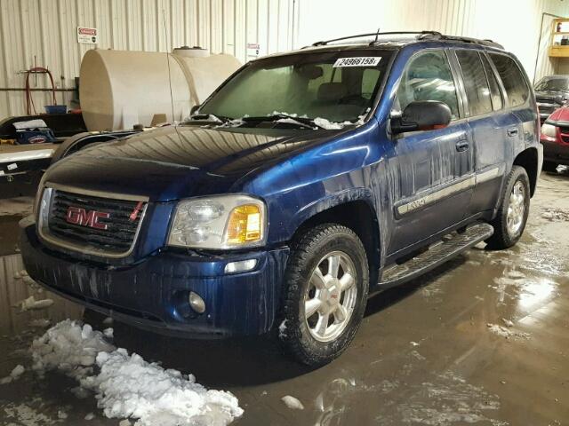 1GKDT13SX42256074 - 2004 GMC ENVOY BLUE photo 2