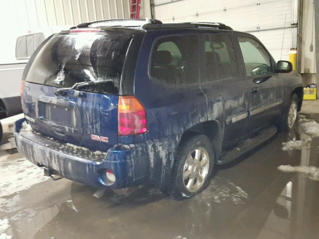 1GKDT13SX42256074 - 2004 GMC ENVOY BLUE photo 4