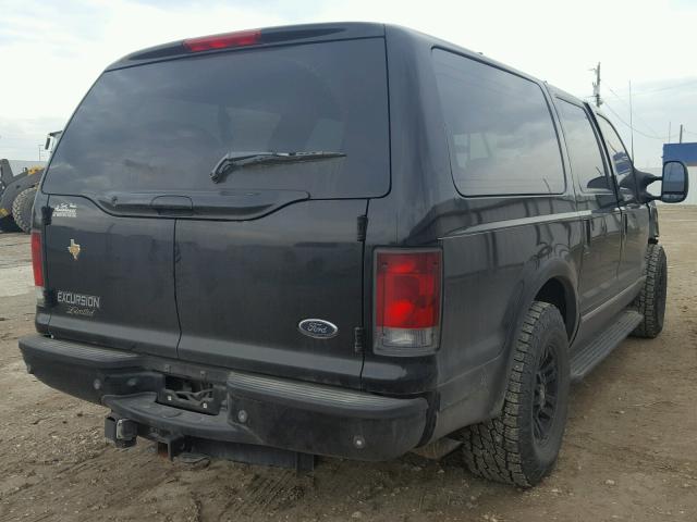 1FMNU42F02ED08144 - 2002 FORD EXCURSION BLACK photo 4