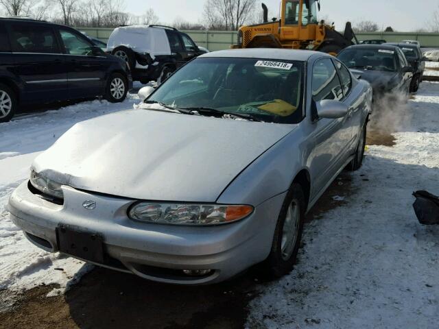 1G3NL12E12C108284 - 2002 OLDSMOBILE ALERO GL GRAY photo 2