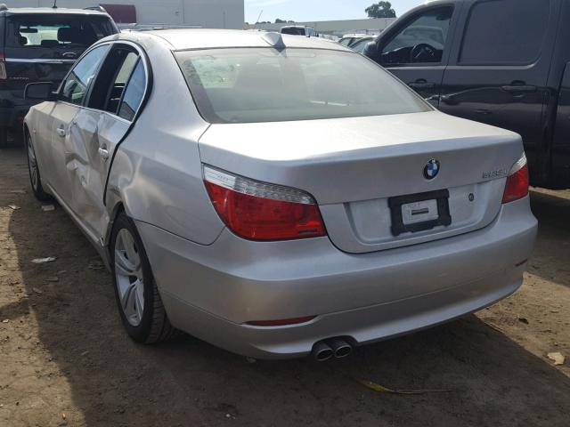 WBANU53529C118221 - 2009 BMW 528 I SILVER photo 3