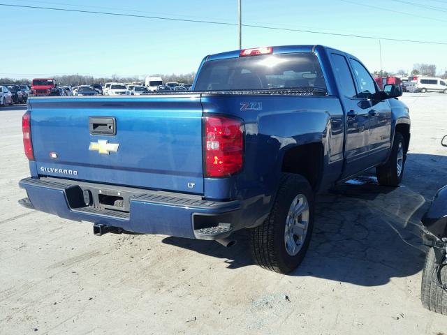 1GCVKREC2HZ121532 - 2017 CHEVROLET SILVERADO BLUE photo 4