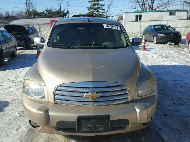 3GNDA53P38S648898 - 2008 CHEVROLET HHR LT GOLD photo 9