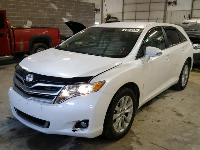 4T3BA3BB1EU065142 - 2014 TOYOTA VENZA LE WHITE photo 2