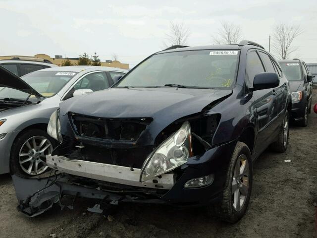 JTJHA31U960104043 - 2006 LEXUS RX 330 BLUE photo 2