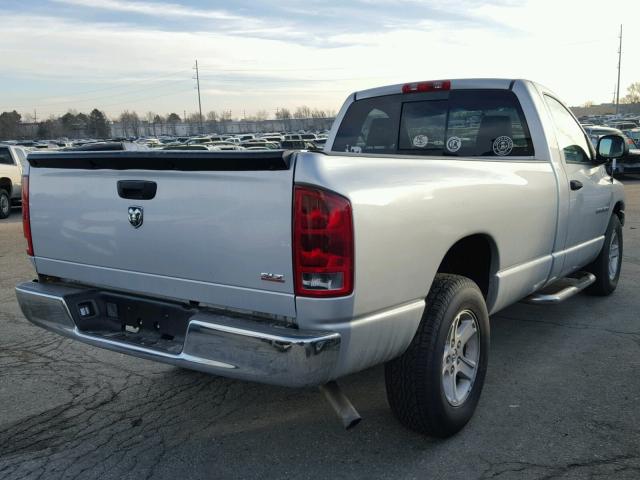 1D7HA16NX6J169427 - 2006 DODGE RAM 1500 S SILVER photo 4