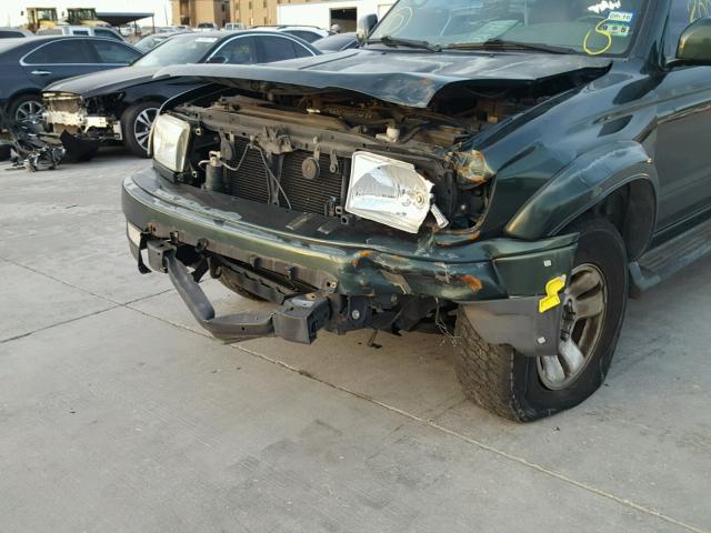 JT3GN86R9Y0163542 - 2000 TOYOTA 4RUNNER SR GREEN photo 9