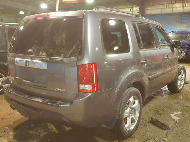 5FNYF4H61CB013315 - 2012 HONDA PILOT EXL BLUE photo 4