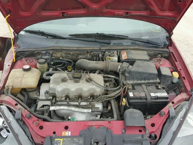 1FAFP34P63W129463 - 2003 FORD FOCUS SE RED photo 7