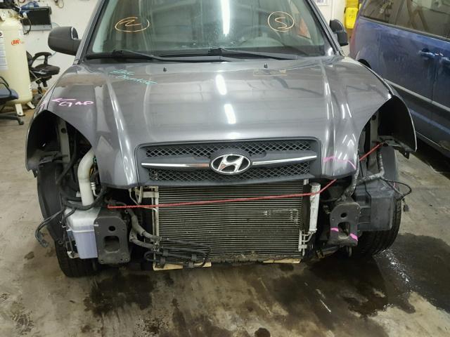 KM8JM12B37U523867 - 2007 HYUNDAI TUCSON GLS GRAY photo 9