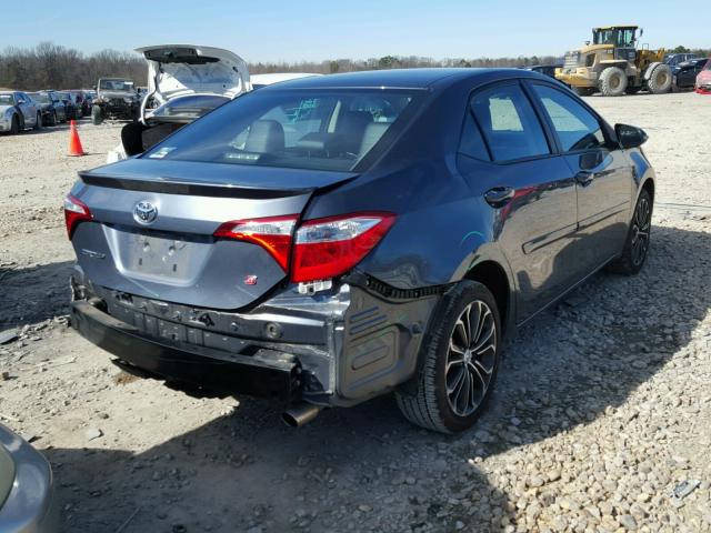 2T1BURHE5EC196970 - 2014 TOYOTA COROLLA L GRAY photo 4