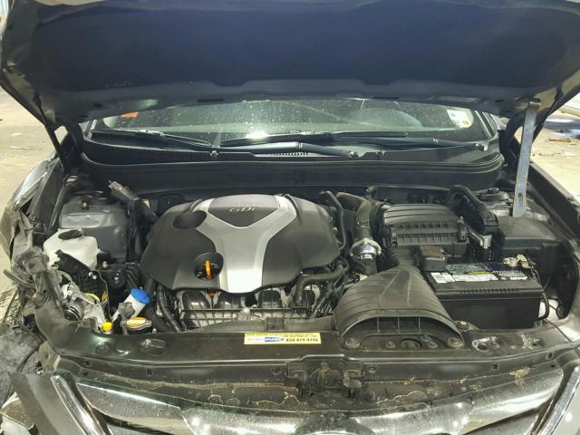 5NPEC4AB6BH176495 - 2011 HYUNDAI SONATA SE GRAY photo 7