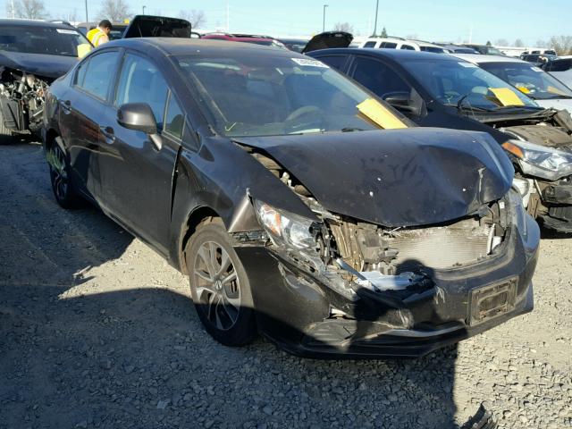 2HGFB2F80DH525477 - 2013 HONDA CIVIC EX BLACK photo 1