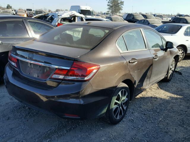 2HGFB2F80DH525477 - 2013 HONDA CIVIC EX შავი ფოტო 4