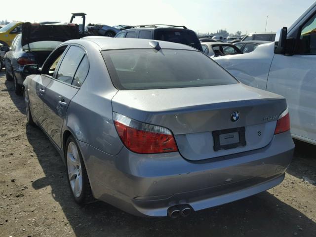 WBANB53506CP01601 - 2006 BMW 550 I SILVER photo 3