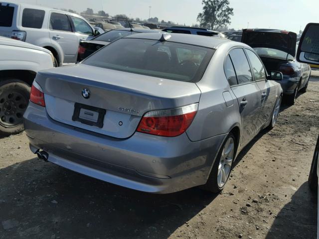 WBANB53506CP01601 - 2006 BMW 550 I SILVER photo 4