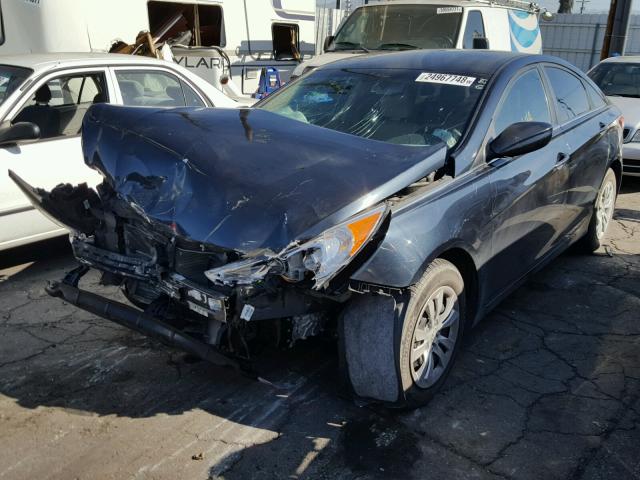 5NPEB4AC3CH416356 - 2012 HYUNDAI SONATA GLS BLUE photo 2