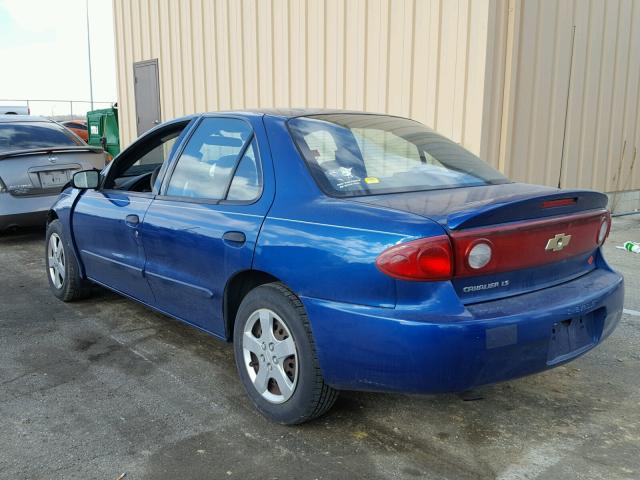 1G1JF52F147144485 - 2004 CHEVROLET CAVALIER L BLUE photo 3