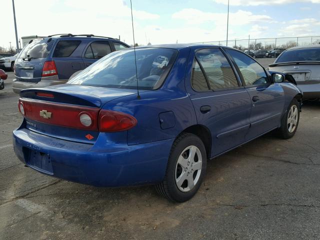 1G1JF52F147144485 - 2004 CHEVROLET CAVALIER L BLUE photo 4