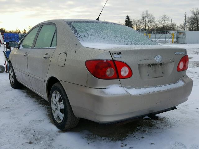 1NXBR32E56Z715605 - 2006 TOYOTA COROLLA CE TAN photo 3