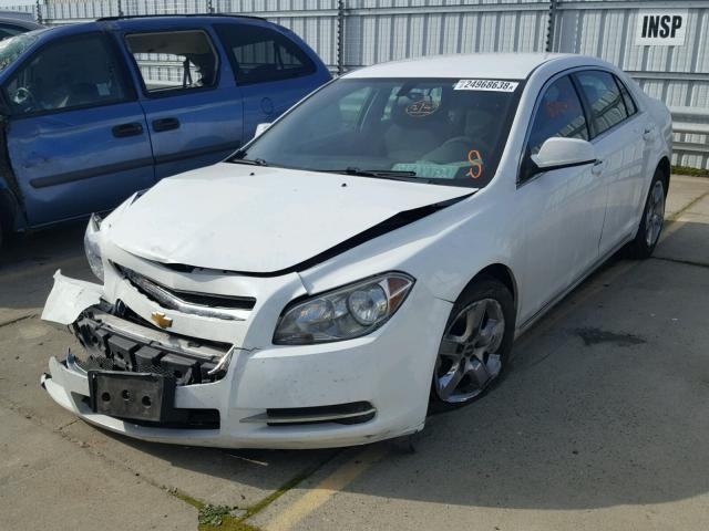 1G1ZC5EB9AF179801 - 2010 CHEVROLET MALIBU 1LT WHITE photo 2