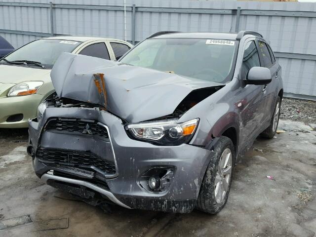 4A4AJ4AU5FE604156 - 2015 MITSUBISHI RVR GT GRAY photo 2