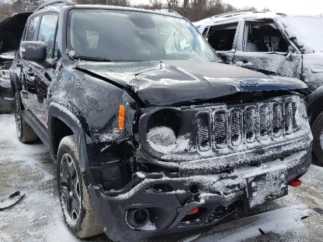 ZACCJBCBXHPF26936 - 2017 JEEP RENEGADE T BLACK photo 1