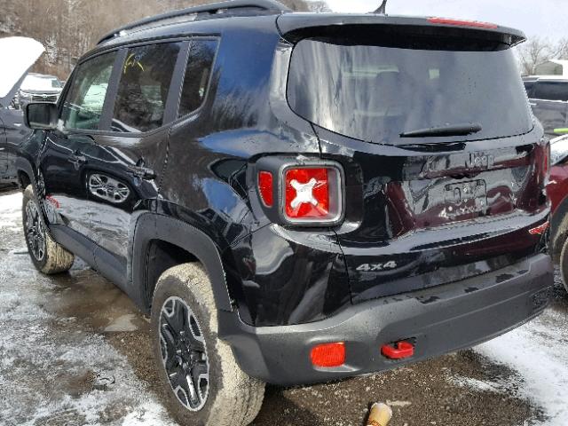 ZACCJBCBXHPF26936 - 2017 JEEP RENEGADE T BLACK photo 3