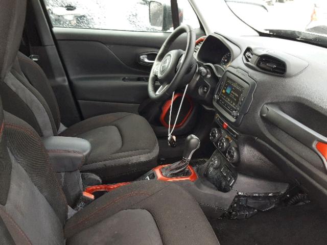 ZACCJBCBXHPF26936 - 2017 JEEP RENEGADE T BLACK photo 5