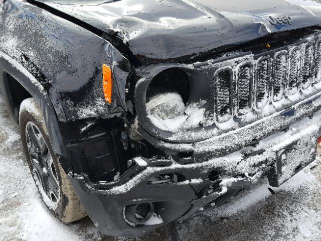 ZACCJBCBXHPF26936 - 2017 JEEP RENEGADE T BLACK photo 9