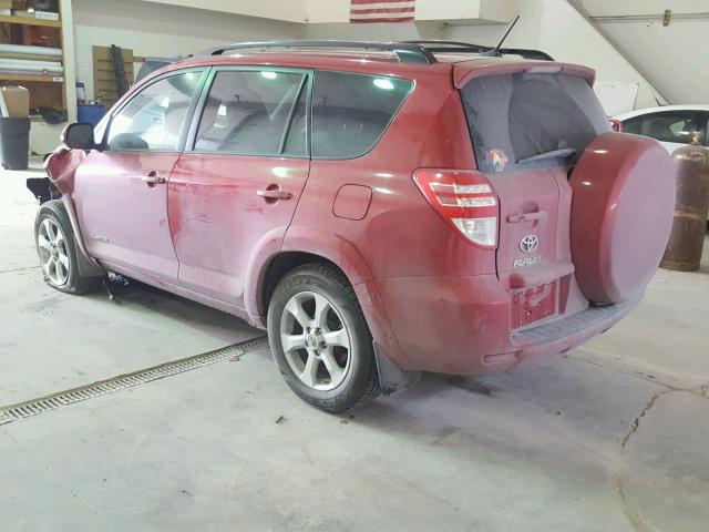 2T3DK4DVXBW060049 - 2011 TOYOTA RAV4 LIMIT RED photo 3