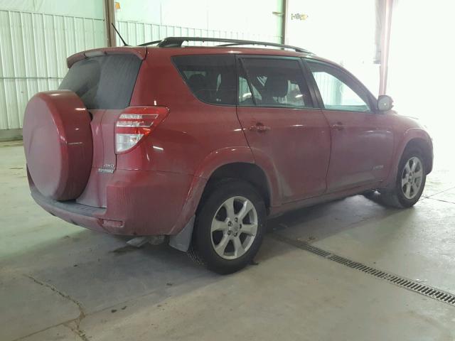 2T3DK4DVXBW060049 - 2011 TOYOTA RAV4 LIMIT RED photo 4