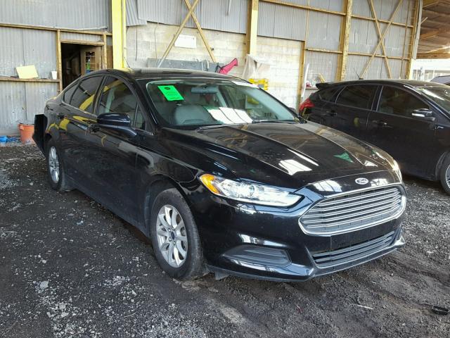 3FA6P0G71GR333672 - 2016 FORD FUSION S BLACK photo 1