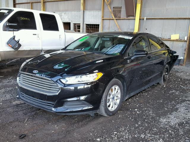 3FA6P0G71GR333672 - 2016 FORD FUSION S BLACK photo 2