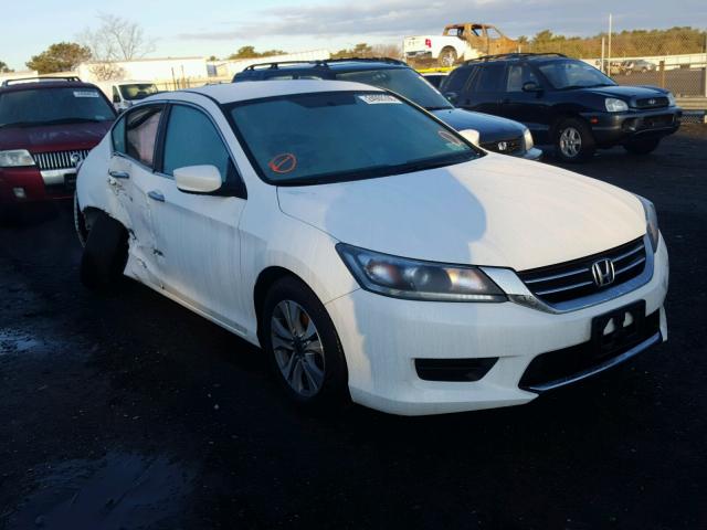 1HGCR2F35EA063761 - 2014 HONDA ACCORD LX WHITE photo 1