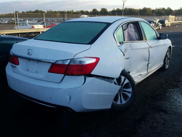 1HGCR2F35EA063761 - 2014 HONDA ACCORD LX WHITE photo 4