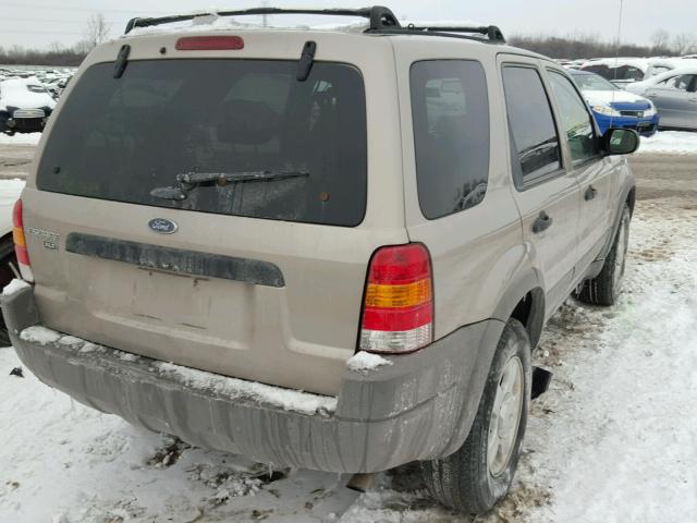 1FMCU03171KB13192 - 2001 FORD ESCAPE XLT BEIGE photo 4