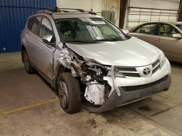 2T3RFREV4FW398364 - 2015 TOYOTA RAV4 XLE SILVER photo 1