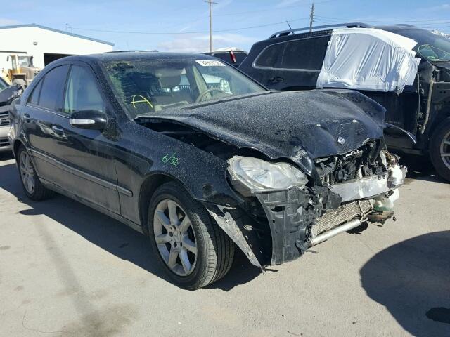 WDBRF87H17F836678 - 2007 MERCEDES-BENZ C 350 4MAT BLACK photo 1