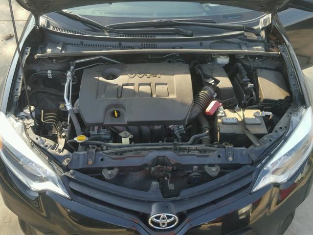 5YFBURHE6EP170975 - 2014 TOYOTA COROLLA L BLACK photo 7