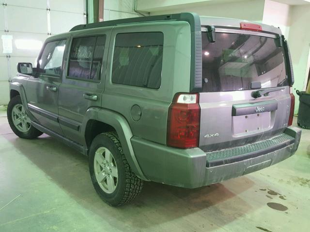 1J8HG48K07C594120 - 2007 JEEP COMMANDER GRAY photo 3