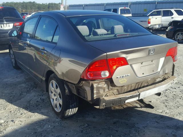 2HGFA165X8H314148 - 2008 HONDA CIVIC LX GRAY photo 9