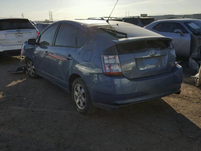 JTDKB22U057043525 - 2005 TOYOTA PRIUS BLUE photo 3