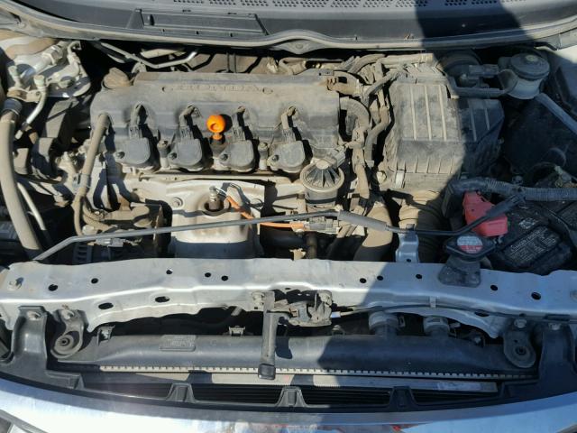 1HGFA16839L012733 - 2009 HONDA CIVIC EX SILVER photo 7